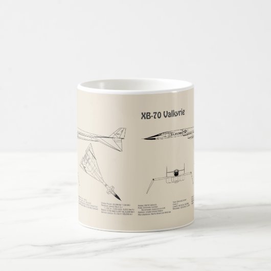 XB-70 Valkyrie - Flugzeugkonzepte SD Kaffeetasse (Mittel)