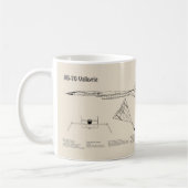 XB-70 Valkyrie - Flugzeugkonzepte SD Kaffeetasse (Links)