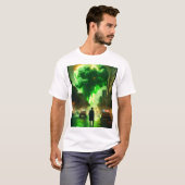 Xbox-Logo mit Neon Green Smoke beidseitig T-Sh T-Shirt (Vorne ganz)
