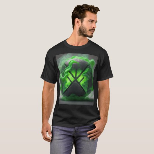 Xbox: Powered by Neon T-Shirt (Vorne ganz)