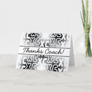 XC Cross Country Coach Dankeskarte