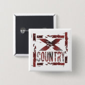 XC Cross Country Runner Button (Vorne & Hinten)