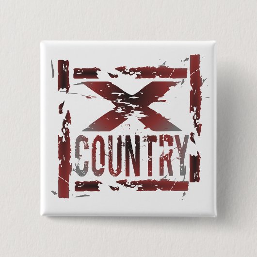 XC Cross Country Runner Button (Vorderseite)