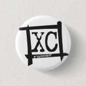 XC Cross Country Runner Button (Vorderseite)
