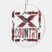 XC Cross Country Runner Keramikornament (Links)