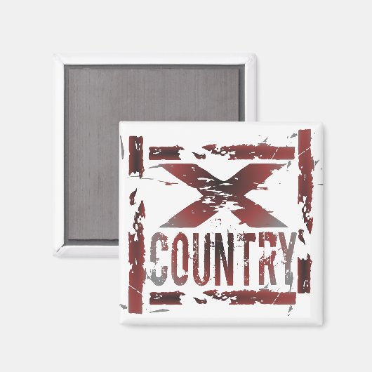 XC Cross Country Runner Magnet (Vorderseite/Rückseite)