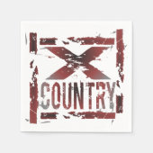 XC Cross Country Runner Paper Napkins Serviette (Vorderseite)