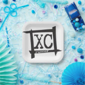 XC Cross Country Runner-Papierplatte Pappteller (Party)