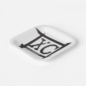 XC Cross Country Runner-Papierplatte Pappteller (Gewinkelt)