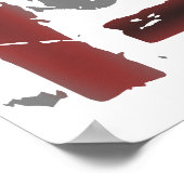 XC Cross Country Runner Poster (Ecke)