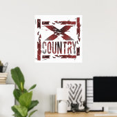 XC Cross Country Runner Poster (Heimbüro)