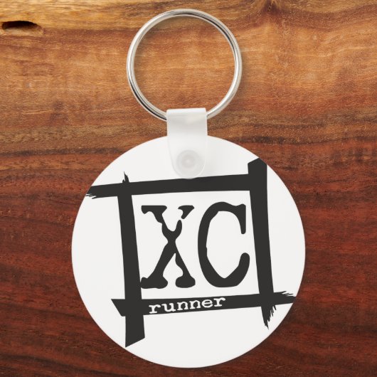 XC Cross Country Runner Schlüsselanhänger (Vorderseite)