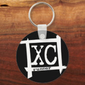 XC Cross Country Runner Schlüsselanhänger (Vorderseite)