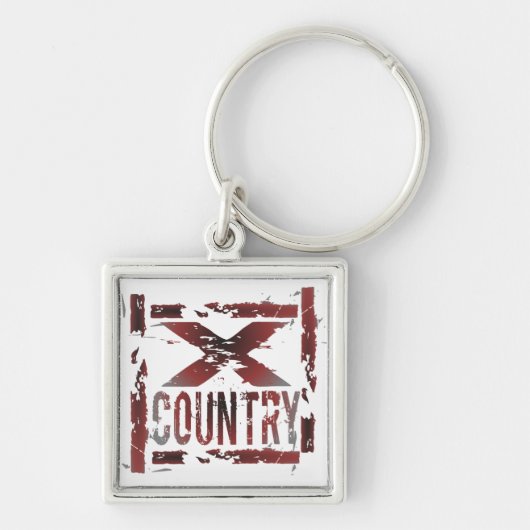 XC Cross Country Runner Schlüsselanhänger (Vorne)