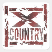 XC Cross Country Runner Sticker (Vorderseite)