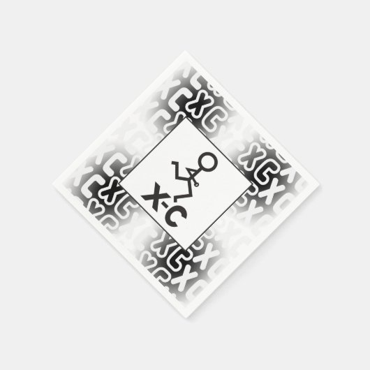 XC Cross Country Runner Thread Serviette (Ecke)