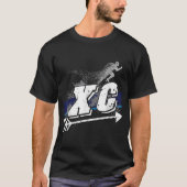XC Cross Country Runner Trainer Team läuft T-Shirt (Vorderseite)