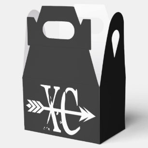 XC Cross Country Running Favor Box Geschenkschachtel