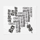 XC Cross Country Runs Fleecedecke (Vorderseite (Horizontal))