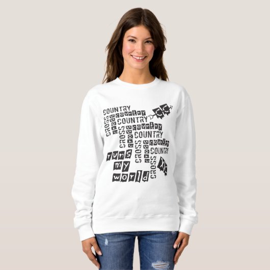 XC Cross Country Runs Runner Thread Sweatshirt (Vorne ganz)