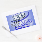 XC CROSS LAND GREIFEN ZUR FERNSEHUNG RECHTECKIGER AUFKLEBER (Umschlag)