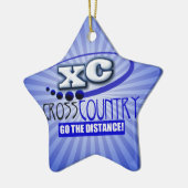 XC GEHEN CROSS COUNTRY DER ABSTAND KERAMIKORNAMENT (Links)