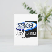 XC MOTTO - Fahren Sie in die Ferne - LAND Postkarte (Stehend Vorderseite)