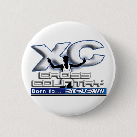 XC - QUERland - GEBOREN ZU LAUFEN! Button (Vorderseite)