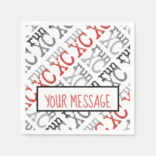 XC Run - Cross Country Running Paper Napkins Serviette