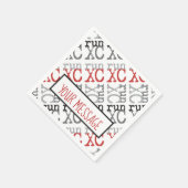 XC Run - Cross Country Running Paper Napkins Serviette (Ecke)