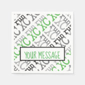XC Run - Cross Country Running Paper Napkins Serviette (Vorderseite)