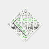 XC Run - Cross Country Running Paper Napkins Serviette (Ecke)