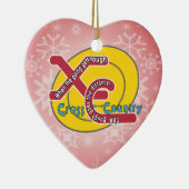 XC STARKES MOTTO - CROSS COUNTRY KERAMIK ORNAMENT (Rechts)