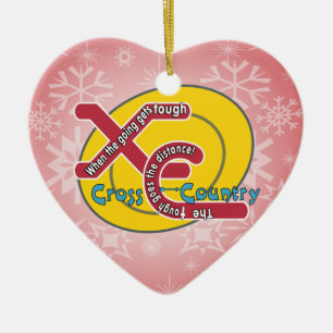 XC STARKES MOTTO - CROSS COUNTRY KERAMIK ORNAMENT