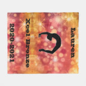 Xcel Bronze Girls Gymnastik Custom Blanket Fleecedecke (Vorderseite (Horizontal))