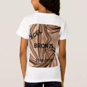 Xcel Bronze Girls Gymnastik Custom T - Shirt (Rückseite)