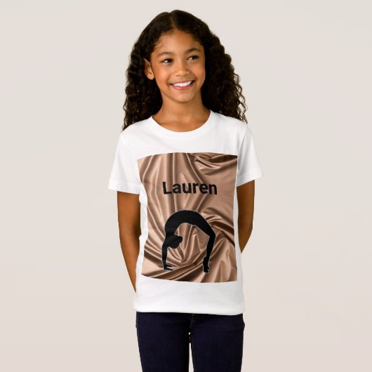 Xcel Bronze Girls Gymnastik Custom T - Shirt (Vorne ganz)