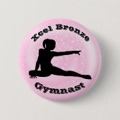 Xcel Bronze Gymnast - Gymnastikschaltfläche für Mä Button (Vorderseite)