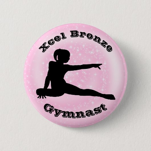 Xcel Bronze Gymnast - Gymnastikschaltfläche für Mä Button (Vorderseite)