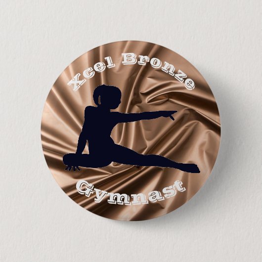 Xcel Bronze Gymnast - Gymnastikschaltfläche für Mä Button (Vorderseite)