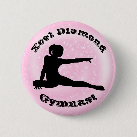 Xcel Diamond Gymnast - Gymnastikschaltfläche für M Button (Vorderseite)