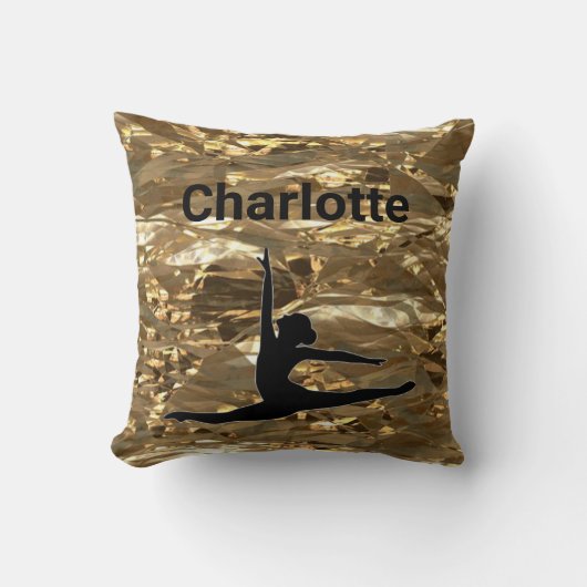 Xcel Gold Girls Gymnastik Anpassbare Kissen (Vorderseite)