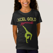 Xcel Gold Gymnastik T - Shirt (Vorderseite)