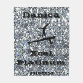 Xcel Platinum Gymnastik Custom Fleece Blanket (Vorderseite)
