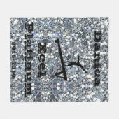 Xcel Platinum Gymnastik Custom Fleece Blanket (Vorderseite (Horizontal))