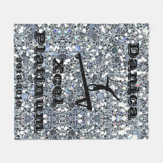 Xcel Platinum Gymnastik Custom Fleece Blanket (Vorderseite (Horizontal))