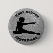 Xcel Silver Gymnast - Girls Gymnastik Button (Vorderseite)