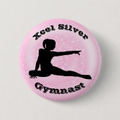 Xcel Silver Gymnast - Gymnastikschaltfläche für Mä Button (Vorderseite)