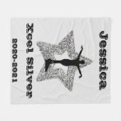 Xcel Silver Turnen Star Fleece Decke (Vorderseite (Horizontal))