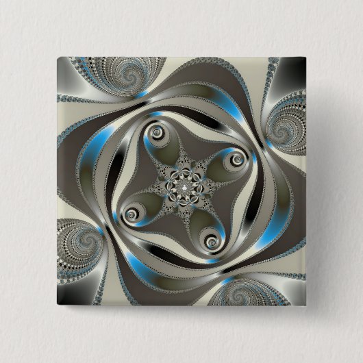 xChrome - Fraktal Button (Vorderseite)